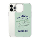 Anatomy of a Wocker - Working Cocker Spaniel - iPhone Case - Green