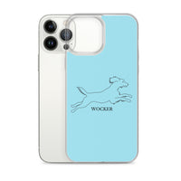 Wocker - Working Cocker Spaniel - iPhone Case - Light Blue