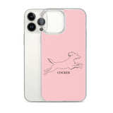Cocker Spaniel iPhone case - Pink