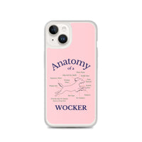 Anatomy of a Wocker - Working Cocker Spaniel - iPhone Case - Pink