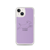 Wocker Cocker - Working Cocker Spaniel - iPhone Case - Purple