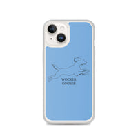 Wocker Cocker - Working Cocker Spaniel - iPhone Case - Blue