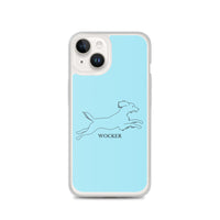 Wocker - Working Cocker Spaniel - iPhone Case - Light Blue