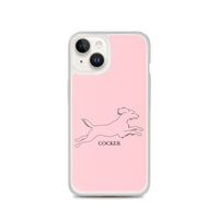 Cocker Spaniel iPhone case - Pink