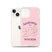Anatomy of a Wocker - Working Cocker Spaniel - iPhone Case - Pink