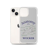 Anatomy of a Wocker - Working Cocker Spaniel - iPhone Case - Grey