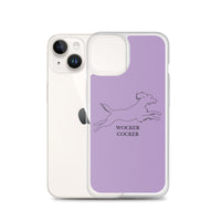 Wocker Cocker - Working Cocker Spaniel - iPhone Case - Purple