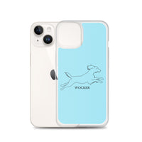 Wocker - Working Cocker Spaniel - iPhone Case - Light Blue