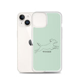 Wocker - Working Cocker Spaniel - iPhone Case - Light Green