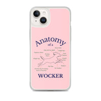 Anatomy of a Wocker - Working Cocker Spaniel - iPhone Case - Pink