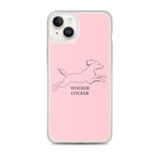 Wocker Cocker - Working Cocker Spaniel - iPhone Case - Pink