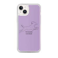 Wocker Cocker - Working Cocker Spaniel - iPhone Case - Purple