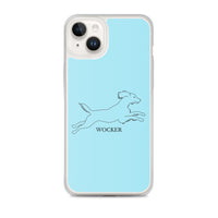 Wocker - Working Cocker Spaniel - iPhone Case - Light Blue