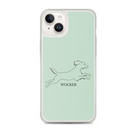 Wocker - Working Cocker Spaniel - iPhone Case - Light Green