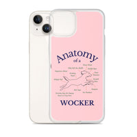 Anatomy of a Wocker - Working Cocker Spaniel - iPhone Case - Pink