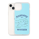 Anatomy of a Wocker - Working Cocker Spaniel - iPhone Case - Blue