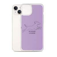 Wocker Cocker - Working Cocker Spaniel - iPhone Case - Purple