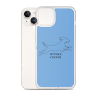 Wocker Cocker - Working Cocker Spaniel - iPhone Case - Blue