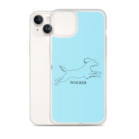 Wocker - Working Cocker Spaniel - iPhone Case - Light Blue