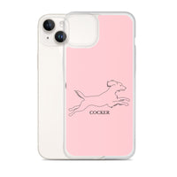 Cocker Spaniel iPhone case - Pink