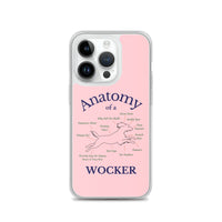 Anatomy of a Wocker - Working Cocker Spaniel - iPhone Case - Pink