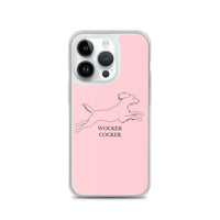 Wocker Cocker - Working Cocker Spaniel - iPhone Case - Pink