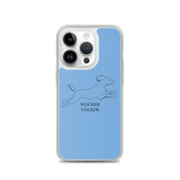 Wocker Cocker - Working Cocker Spaniel - iPhone Case - Blue