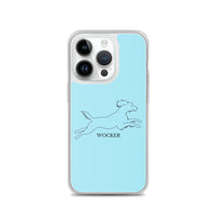 Wocker - Working Cocker Spaniel - iPhone Case - Light Blue