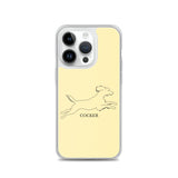 Cocker Spaniel iPhone case - Soft Yellow