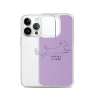 Wocker Cocker - Working Cocker Spaniel - iPhone Case - Purple