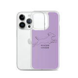 Wocker Cocker - Working Cocker Spaniel - iPhone Case - Purple
