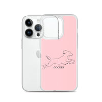 Cocker Spaniel iPhone case - Pink
