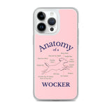 Anatomy of a Wocker - Working Cocker Spaniel - iPhone Case - Pink