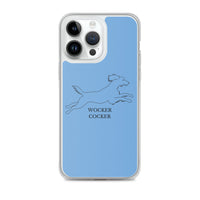 Wocker Cocker - Working Cocker Spaniel - iPhone Case - Blue