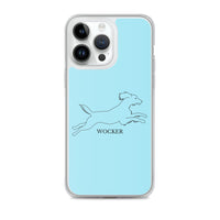 Wocker - Working Cocker Spaniel - iPhone Case - Light Blue