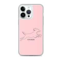 Cocker Spaniel iPhone case - Pink