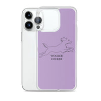 Wocker Cocker - Working Cocker Spaniel - iPhone Case - Purple
