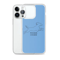 Wocker Cocker - Working Cocker Spaniel - iPhone Case - Blue