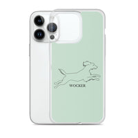 Wocker - Working Cocker Spaniel - iPhone Case - Light Green