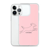 Cocker Spaniel iPhone case - Pink