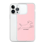 Cocker Spaniel iPhone case - Pink
