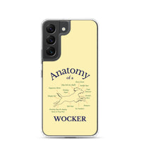 Anatomy of a Wocker - Working Cocker Spaniel - Samsung Phone Case - Soft Yellow