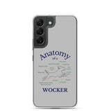 Anatomy of a Wocker - Working Cocker Spaniel - Samsung Phone Case - Grey