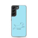 Wocker - Working Cocker Spaniel - Samsung Phone Case - Light Blue