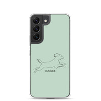 Cocker Spaniel Samsung Phone Case - Light Green