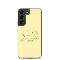 Cocker Spaniel Samsung Phone Case - Soft Yellow