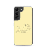 Cocker Spaniel Samsung Phone Case - Soft Yellow