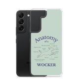 Anatomy of a Wocker - Working Cocker Spaniel - Samsung Phone Case - Green
