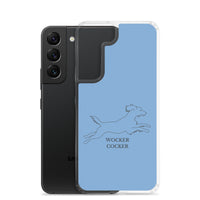 Wocker Cocker - Working Cocker Spaniel - Samsung Phone Case - Blue