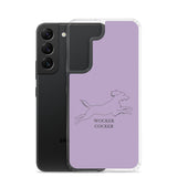 Wocker Cocker - Working Cocker Spaniel - Samsung Phone Case - Purple
